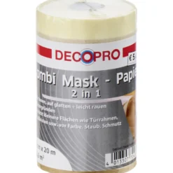 Abdeckpapier 18 cm x 20 m Kombi-Mask 2in1 Papier/Krepp