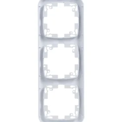 Abdeckrahmen 3‑fach Roma weiß