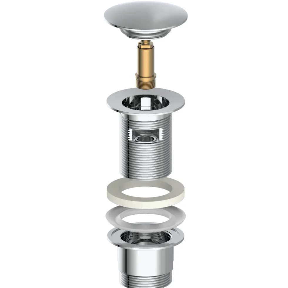 Ablaufventil ALVA 1-1/4"x65mm verchromt