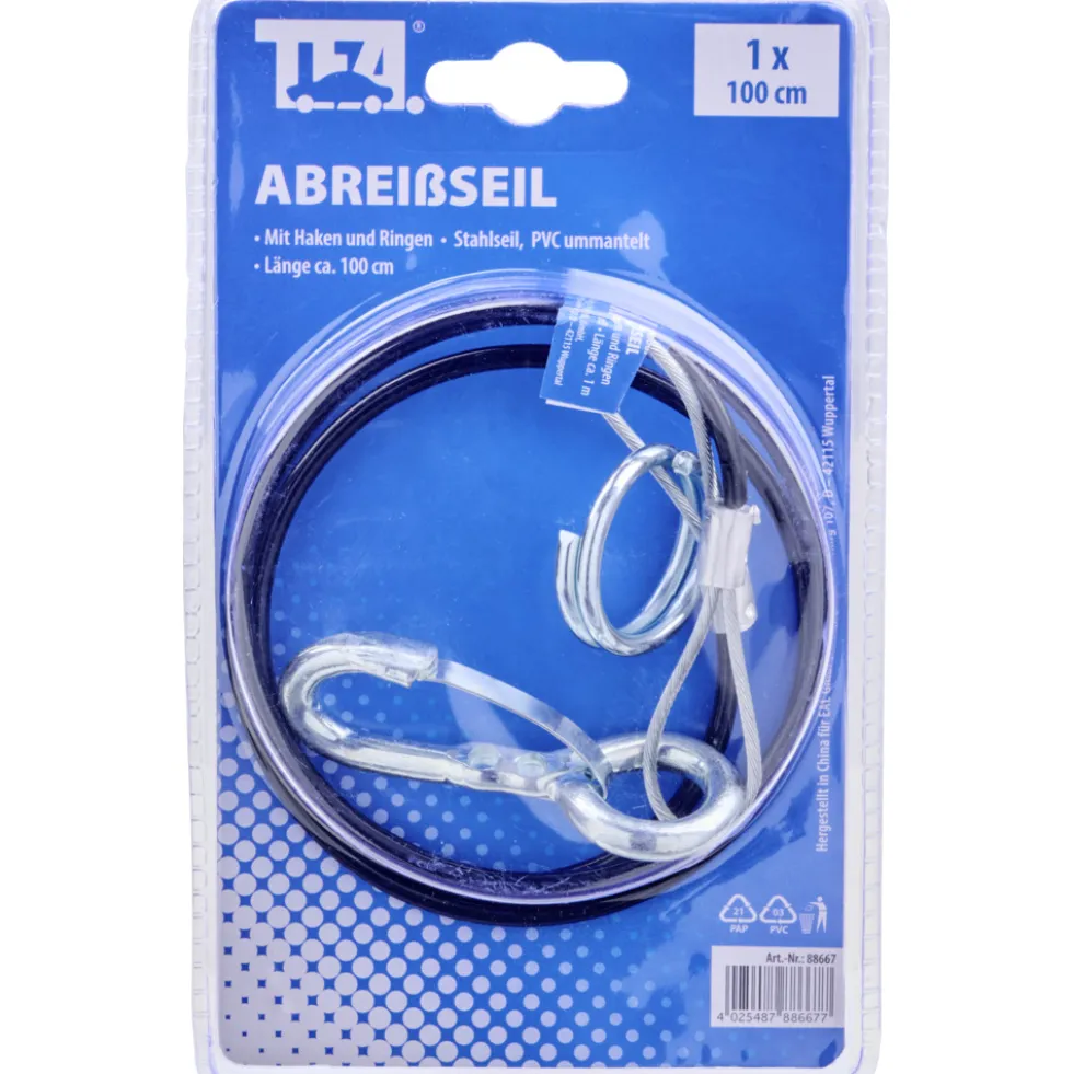 Abreißseil 100 cm PVC ummantelt