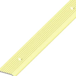 Abschlussprofil Aluminium eloxiert 1000 x 25 x 6 mm messingfarben rund gelocht gerillt