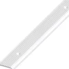 Abschlussprofil Aluminium eloxiert 1000 x 25 x 6 mm silberfarben rund gelocht gerillt