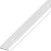 Abschlussprofil Aluminium eloxiert 2000 x 25 x 6 mm silberfarben rund gelocht gerillt