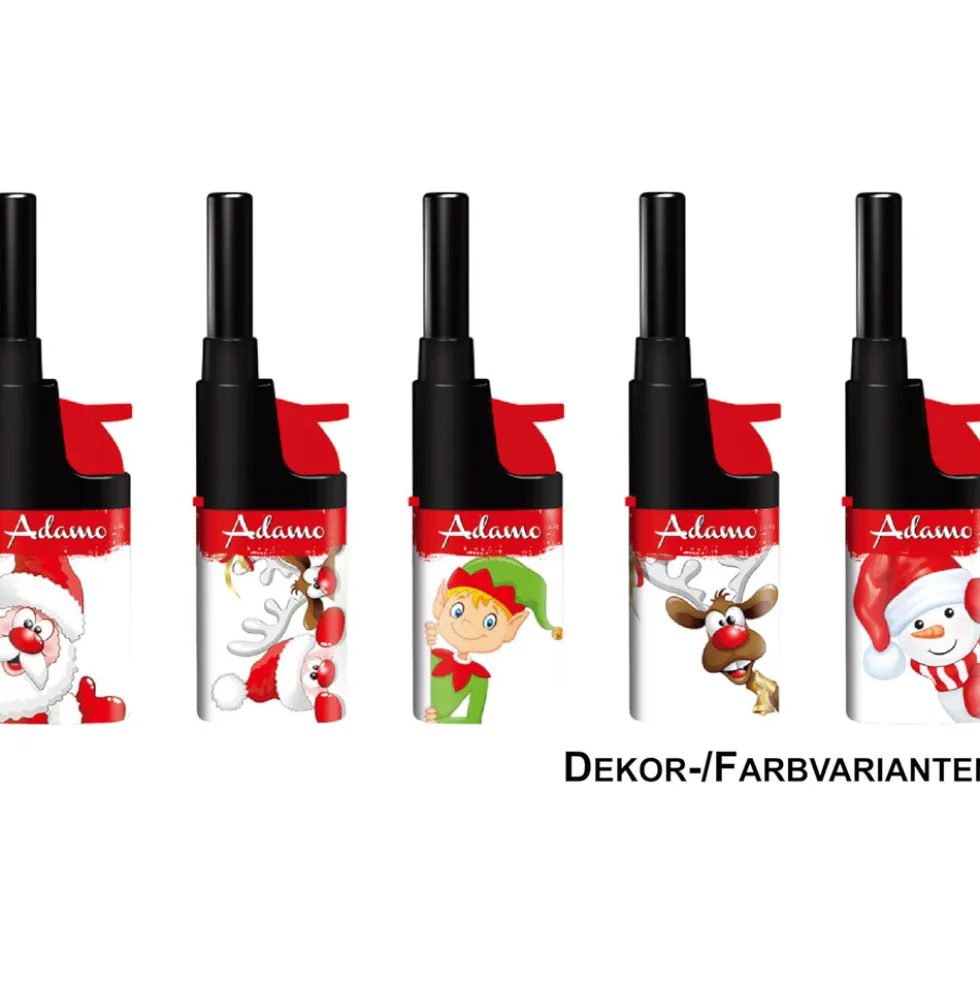 Adamo Mini Stabfeuerzeug Weihnachten bunt - Designauswahl
