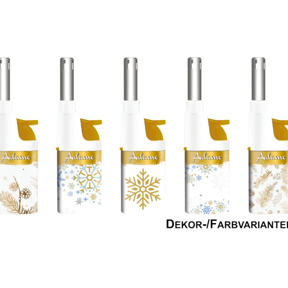 Adamo Mini Stabfeuerzeug Weihnachten weiß - Designauswahl