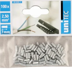 Aderendhülsen blank Sortiment 100 Stück 2,5 mm² x 8 mm