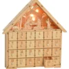 Adventskalender aus Holz mit Beleuchtung