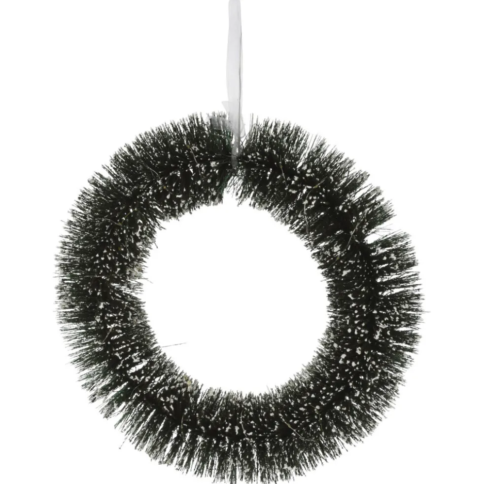Adventskranz Ø 40 cm batteriebetrieben aus Kunststoff mit LEDs und Timer