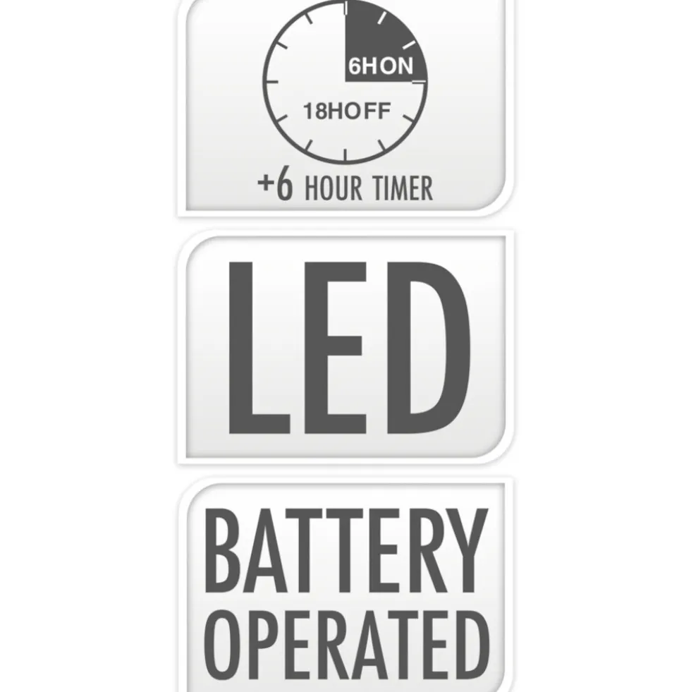 Adventskranz Ø 40 cm batteriebetrieben aus Kunststoff mit LEDs und Timer