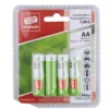 Akku Batterien AA 2400 mAh 4 Stück leistungsfähig und wiederaufladbar