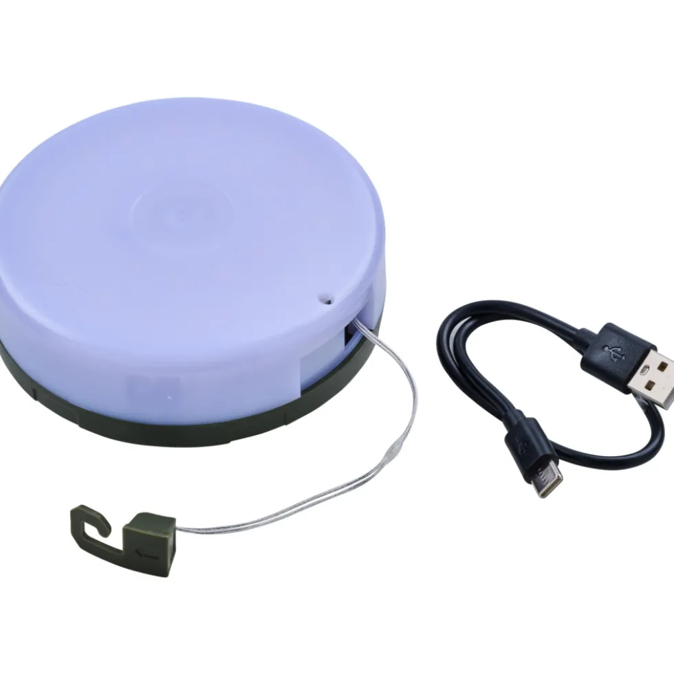 Akku LED Campinglampe mit 10m Lichterkette Farbmodi
