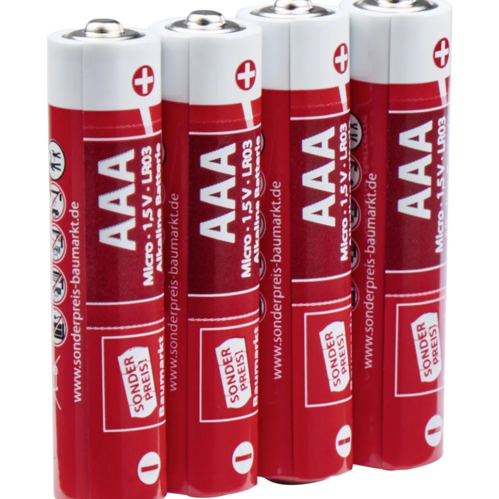 Alkaline-Batterien 4 Stück LR 03 AAA