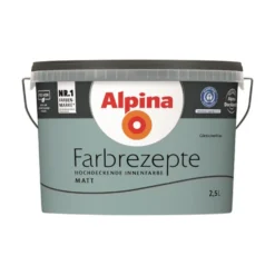 Alpina Farbrezepte Gletscherblau matt 2,5 Liter