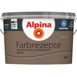 Alpina Farbrezepte "Muskatnuss" matt 2,5 Liter