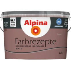 Alpina Farbrezepte "Samtrot" matt 2,5 Liter