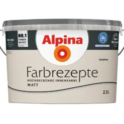 Alpina Farbrezepte "Sandbrise" matt 2,5 Liter