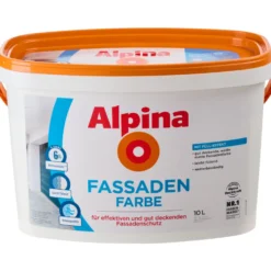 Alpina Fassadenfarbe weiß matt 10 Liter