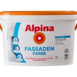 Alpina Fassadenfarbe weiß matt 10 Liter