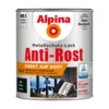 Alpina Metallschutzlack Schwarz matt 750 ml RAL 9005