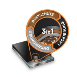 Alpina Metallschutz-Sprühlack Silber RAL 9006 Hammerschlag