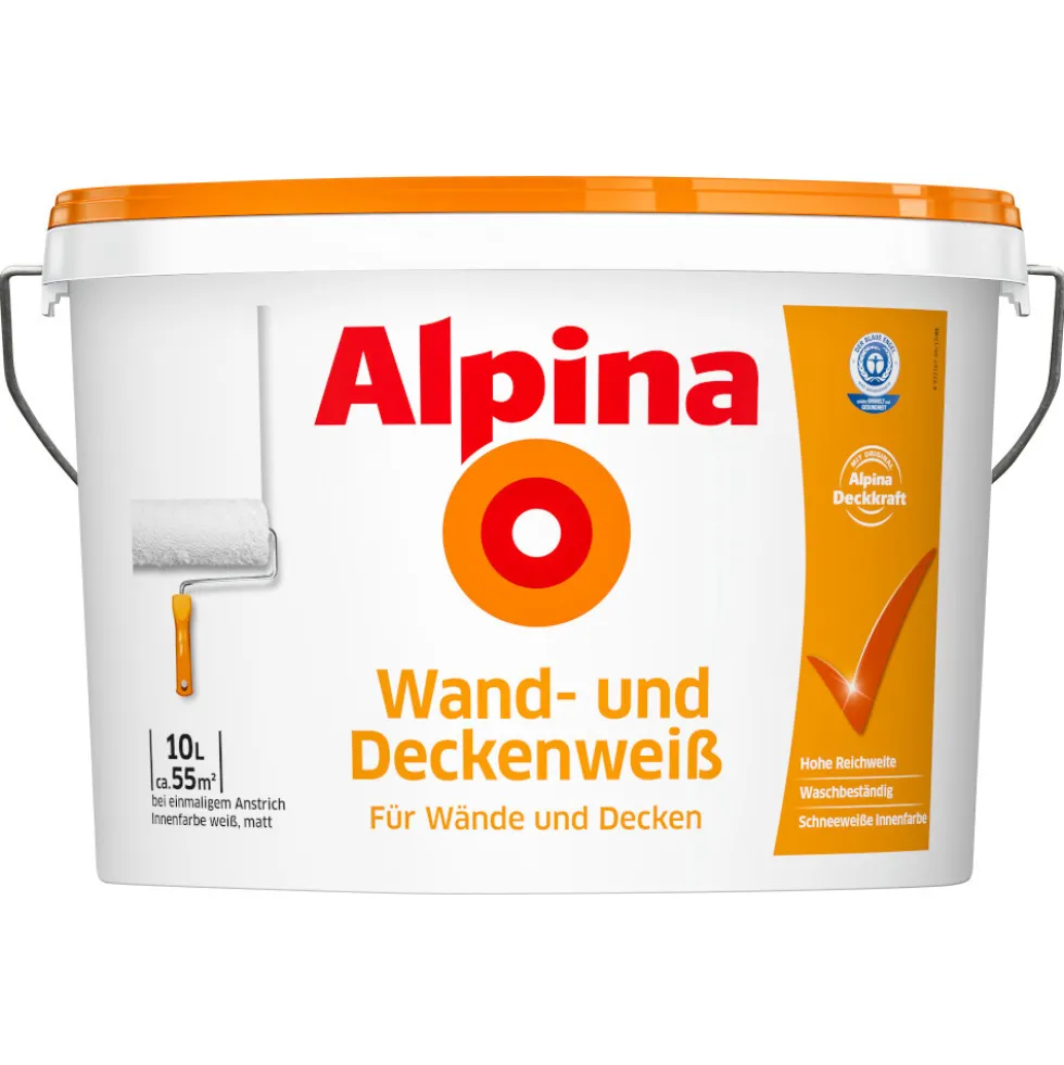 Alpina Wand- und Deckenweiß 10 Liter