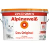 Alpinaweiß Wandfarbe 10 Liter + 2,5 Liter gratis
