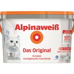 Alpinaweiß Wandfarbe 10L mit Cashback Aktion