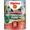 Alpina Wetterschutzfarbe Moosgrün 2,5 Liter deckend