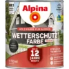Alpina Wetterschutzfarbe Schwarz 750 ml deckend