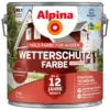 Alpina Wetterschutzfarbe Schwedenrot 4 Liter deckend