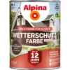 Alpina Wetterschutzfarbe Schokoladenbraun 2,5 Liter deckend