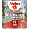 Alpina Wetterschutzfarbe Silbergrau 750 ml deckend