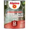 Alpina Wetterschutzfarbe Steingartenblau 2,5 Liter halbdeckend