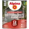 Alpina Wetterschutzfarbe Sturmwolkengrau 750 ml halbdeckend