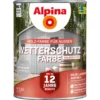 Alpina Wetterschutzfarbe Vintagegrau 2,5 Liter halbdeckend