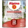 Alpina Wetterschutzfarbe Weiß 750 ml deckend