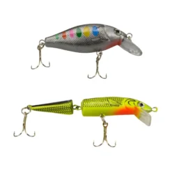 Angelhaken Fischköder Set 2-teilig hart Wobbler
