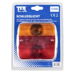 Anhänger Rückleuchte 100 x 97 x 50 mm mit 4 Funktionen