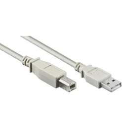 Anschlusskabel USB 2.0 A/B Hi-Speed Kabel 1,8m grau