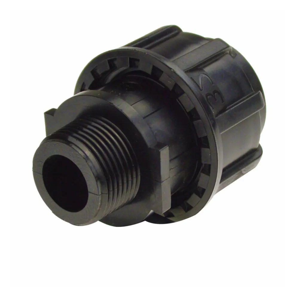 Anschlussverschraubung Ø32mm x 3/4'' Außengewinde aus PP-Kunststoff