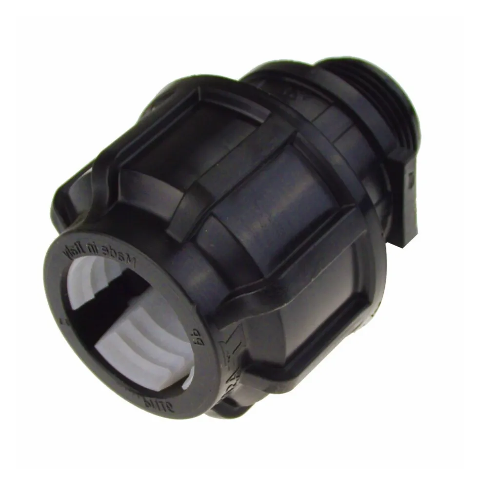 Anschlussverschraubung Ø32mm x 3/4'' Außengewinde aus PP-Kunststoff
