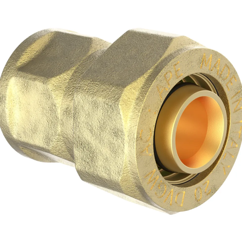Anschlussverschraubung 20 x 2mm x 1/2"IG gerade Messing