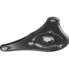 Anschraubplatte Legtop schwarz aus Stahl mitBefestigungsmaterial
