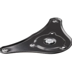Anschraubplatte Legtop schwarz aus Stahl mitBefestigungsmaterial
