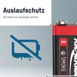 ANSMANN Alkaline 9V E-Block Batterie, 2er-Set