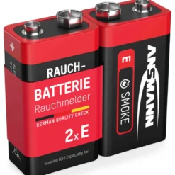 ANSMANN Alkaline 9V E-Block Batterie, 2er-Set