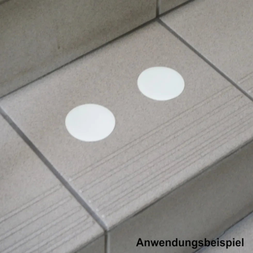 Antirutsch Punkte selbstklebend 2 Stück Ø 7cm nachtleuchtend