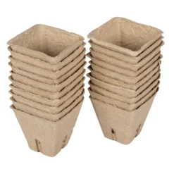 Anzuchttöpfe 6 x 6 cm quadratisch, 20 Stück, Papier