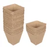 Anzuchttöpfe 8 x 8 cm quadratisch, 24 Stück, Papier