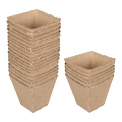 Anzuchttöpfe 8 x 8 cm quadratisch, 24 Stück, Papier
